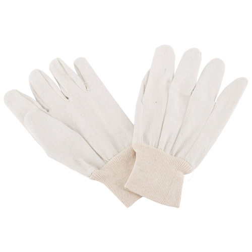 Diamondback GV-5221 -3L Clute-Cut Work Gloves, One-Size, Straight Thumb, Knit Wrist Cuff, 70% Cotton 30% Polyester, 8 oz Pair Light Grey