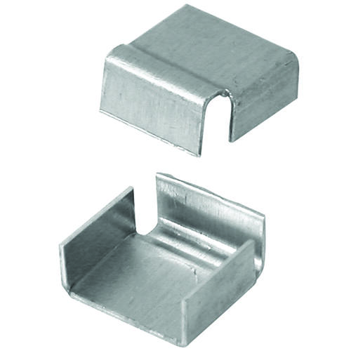 Window Screen Spreader Bar Clip, Aluminum, Mill, For: 5/8 in Spreader Bars on Oversized Screens