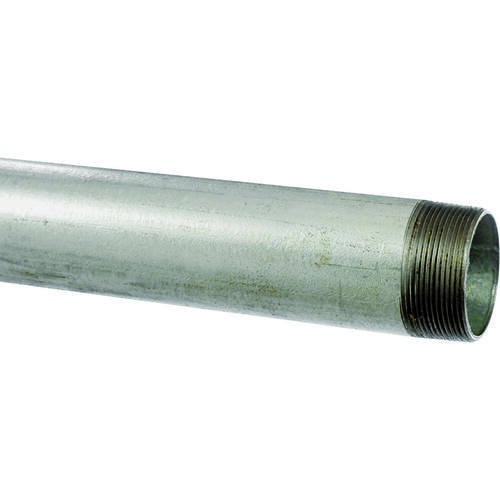 KLOECKNER METALS GALV 11/2 Pipe, 1-1/2 in, 21 ft L, Threaded