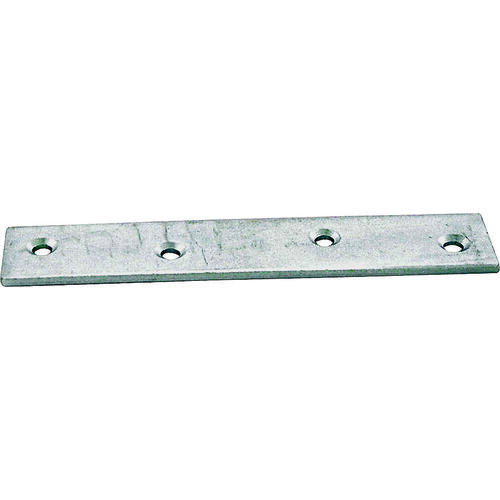 Mending Plate, 12 in L, 1-1/8 in W, Steel, Screw Mounting Zinc-Plated