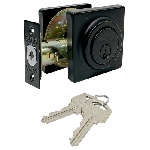 Deadbolt, Single Cylinder, GD3, Matte Black