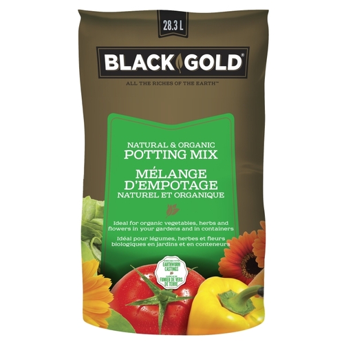 Black Gold 1402040.LT283P 1402040.LT028.3P Natural and Organic Potting Mix, 28.3 L