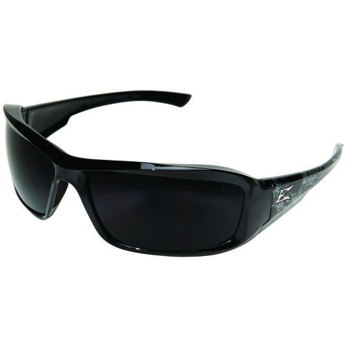 EDGE XB116-S Non-Polarized Safety Glasses, Unisex, Polycarbonate Lens, Full Frame, Nylon Frame, Black Frame