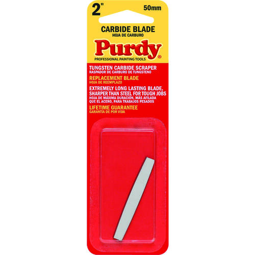 Purdy 144900225 900225 Scraper Blade, 2 in W Blade, Tungsten Carbide Blade