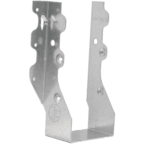 Slant Joist Hanger, 7-1/8 in H, 2 in D, 3-1/8 in W, 2 in x 8 to 10 in, Steel, Zinc, Face Mounting