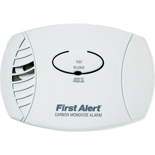 First Alert 1039730/CO600 1039730 Carbon Monoxide Alarm, 85 dB, Alarm: Audible Beep, Electrochemical Sensor, White