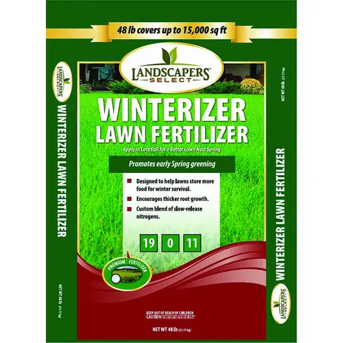 Lawn Winterizer Fertilizer, 48 lb Bag, Granular