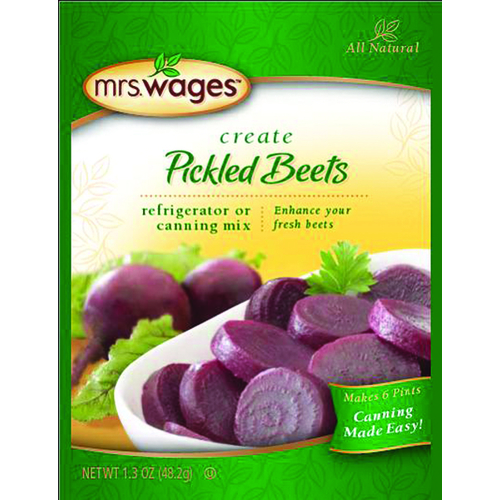 Mrs. Wages W612-J2425 Refrigerator or Canning Pickle Mix, 1.33 oz Pouch