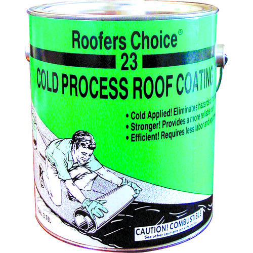 Roofers Choice Series Roof Coating, Black, 3.76 L, Liquid