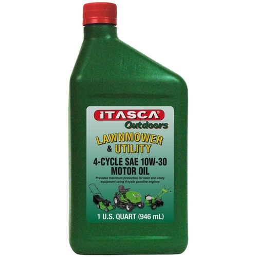 ITASCA 702273 Motor Oil, 10W-30, 1 qt, Light Amber