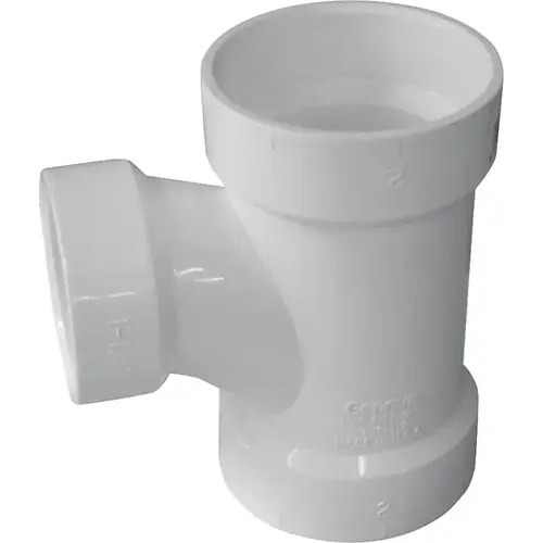 192138P Reducing Sanitary Tee, 4 x 1-1/2 in, Hub, PVC, SCH 40 Schedule