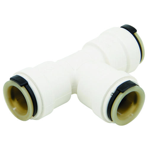 3523-18 Union Pipe Tee, 1 in, Sweat, Plastic, White, 100 psi Pressure