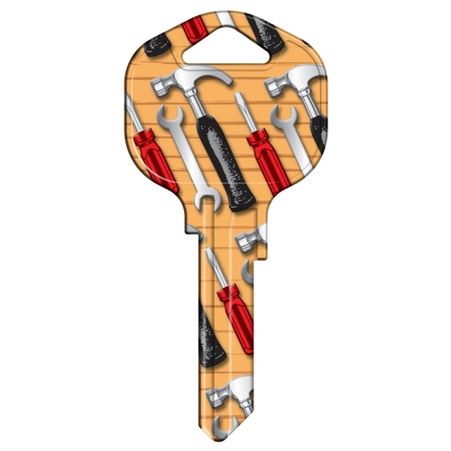 Key Blank, Brass, Nickel, For: Kwikset KW1 Keyways