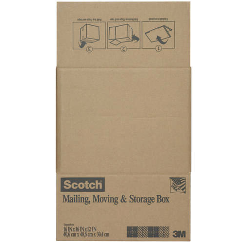 SCOTCH 8016.2FB Folded Box, L, Brown