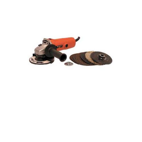 Tools Angle Grinder and Disc Kit, 4.2 A, 4-1/2 in Dia Wheel, 11,000 rpm Speed