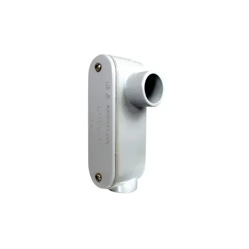 078152 Access Fitting, 1/2 in Hub, PVC, Gray