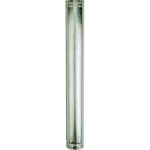 AmeriVent 5E3 Type B Gas Vent Pipe, 5 in OD, 3 ft L, Aluminum/Galvanized Steel