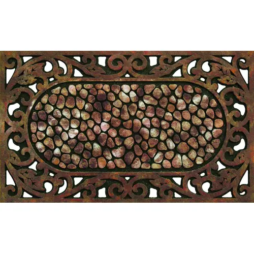 Masterpiece Door Mat, 30 in L, 18 in W, Rectangular