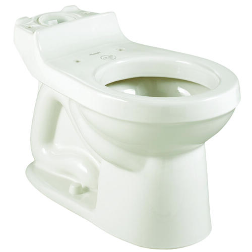 American Standard 3395A001.020 Champion Series Toilet Bowl, Elongated, 1.6 gpf Flush, 12 in Rough-In, Vitreous China