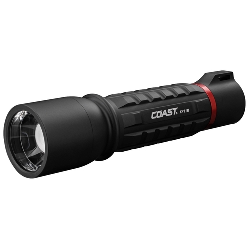 COAST XP11R XP Series Rechargeable Flashlight, AAA Battery, Alkaline Battery, LED Lamp, 2100 Lumens Lumens, Black