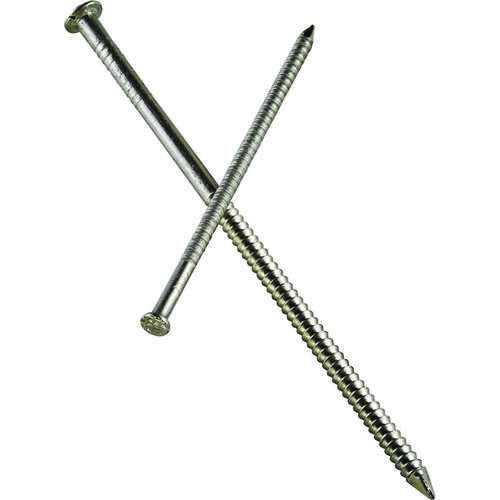Simpson Strong-Tie S16SND5 Siding Nail, 16d, 3-1/2 in L, 304 Stainless Steel, Full Round Head, Annular Ring Shank, 5 lb