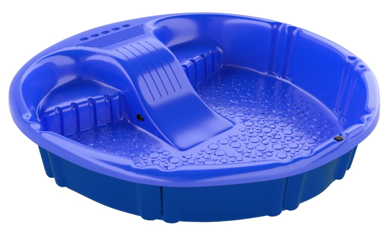 Gracious Living 1003-AZZBLU-12 Slide Pool, 60 in Dia, Polyethylene