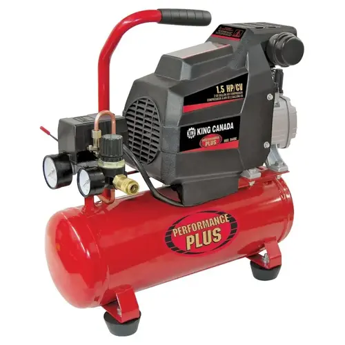 Air Compressor, 2 gal Tank, 1-1/2 hp, 110 V, 115 psi Pressure, 2.3 to 2.7 cfm Air