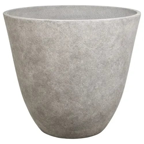 Planter, 22 in Dia, Round, Resin, Monzonite