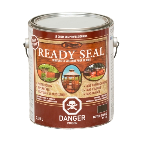 Ready Seal 145C-XCP4 Stain and Sealer, Burnt Hickory, Liquid, 1 gal - pack of 4
