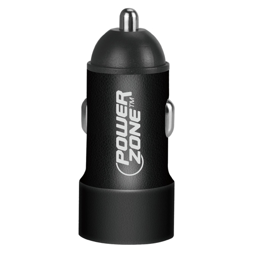 PowerZone KL-068CU Dual USB Car Charger, Black