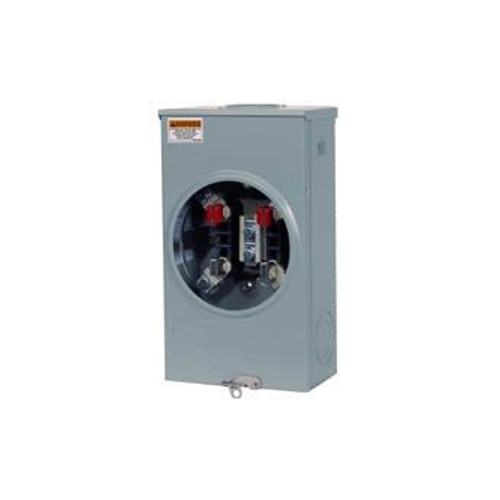 Siemens SUAT317-OPQG Meter Socket, 1 -Phase, 200 A, 600 V, 4 -Jaw, Overhead Cable Entry, NEMA 3R Enclosure