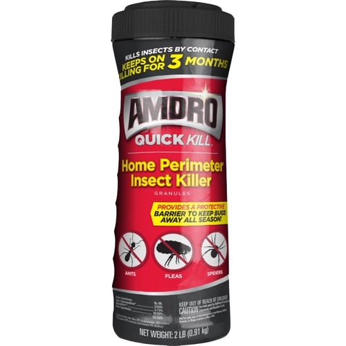 Amdro 100526851 QUICK KILL Home Perimeter Insect Killer, Granular, Outdoor, 2 lb Bottle