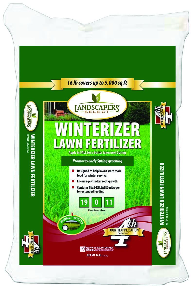 Landscapers Select 902732 LAZER Weed and Feed Lawn Winterizer Fertilizer, 16 lb Bag, Granular, 19-0-11 N-P-K Ratio