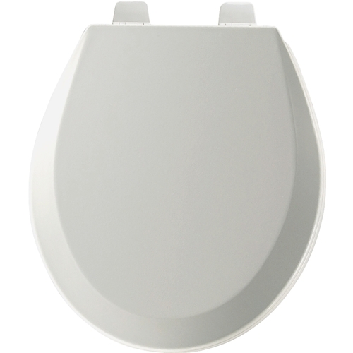 BEMIS 500PROAR-000 Toilet Seat, Round, Molded Wood, White, Adjustable Hinge