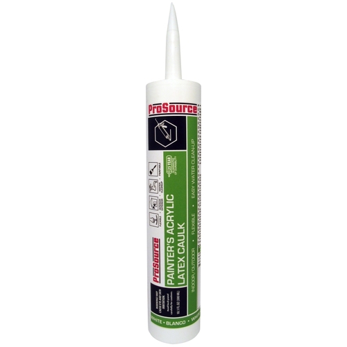 Acrylic Latex Caulk, White, 10.1 oz Cartridge - pack of 12