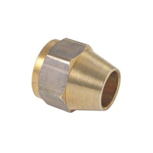 Tube Nut, 3/8 in, Brass, 3/8 in OD