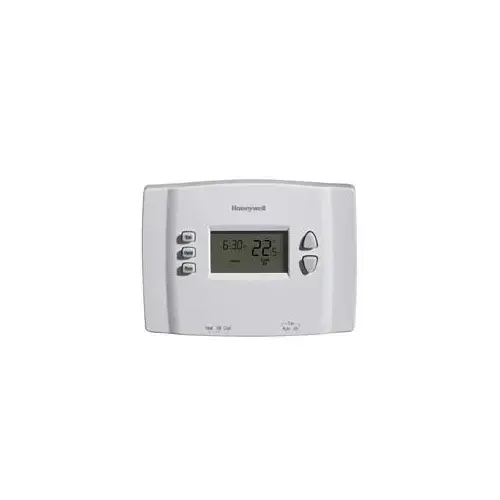 Programmable Thermostat, Digital Display, White