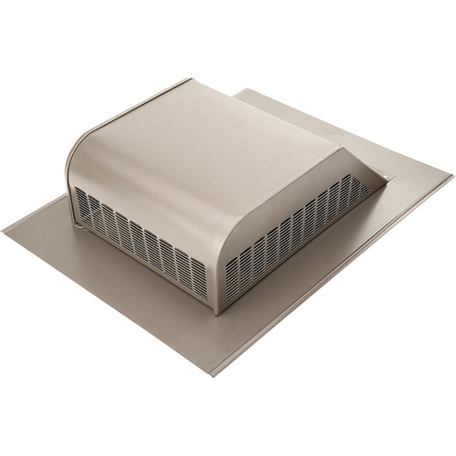 ol Static Vent, 16 in OAW, 50 sq-in Net Free Ventilating Area, Steel, Weathered Bronze