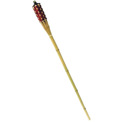 Classic Bamboo Torch, 59.84 in H, Bamboo, Metal and Fiberglass, Brown, Natural Bamboo
