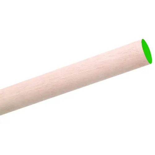 Dowel Rod, 1-1/4 in Dia, 48 in L, Birchwood