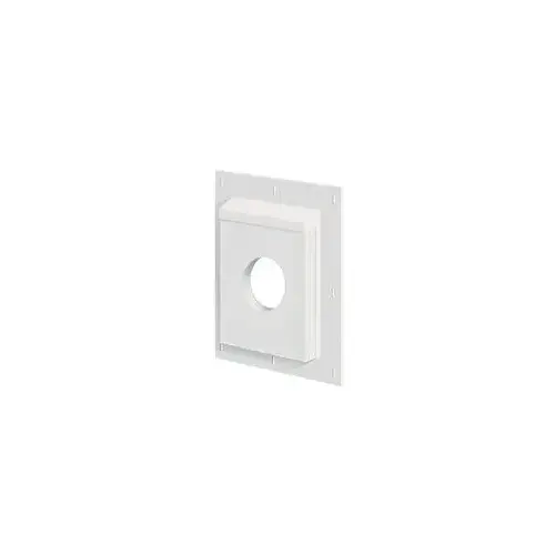 Builders Edge 3SMU811TW4 Mounting Block, 14-1/4 in L, 11-9/16 in W, Fiber Cement, White