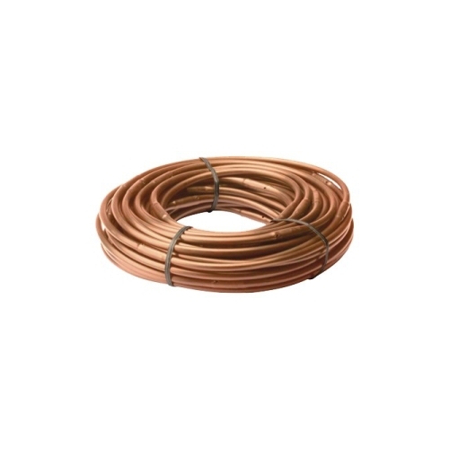 RAIN BIRD ET256-50SX ET256-50S Emitter Tubing, 0.16 in ID, 50 ft L, Polyethylene, Brown