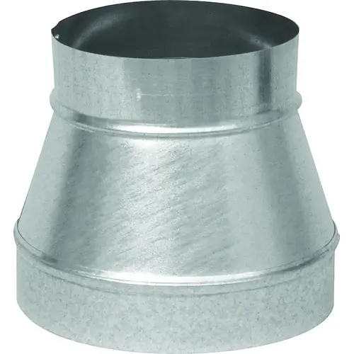 IMPERIAL GV1269 Stove Pipe Reducer, 9 x 6 in, 26 ga Thick Wall, Black, Galvanized