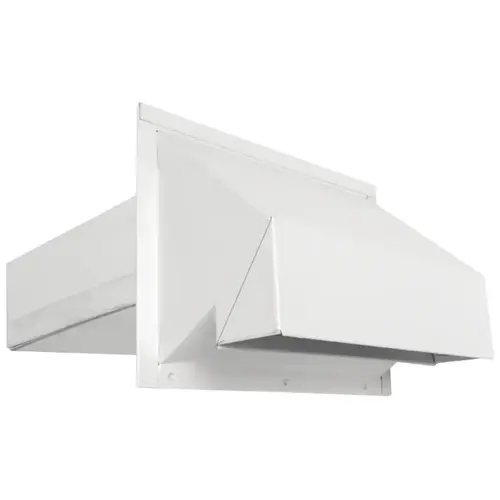 IMPERIAL VT0515 Exhaust Hood, Heavy-Duty, Galvanized Steel, White, For: 3-1/4 x 10 in Ducts