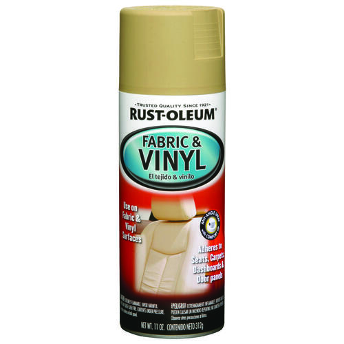 Rust-Oleum 248921 AUTOMOTIVE Fabric and Vinyl Spray Paint, Flat, Sand, 11 oz, Aerosol Can