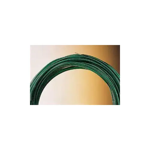 Light-Duty Clothesline, 50 ft L, Steel, Green, 500 lb Working Load