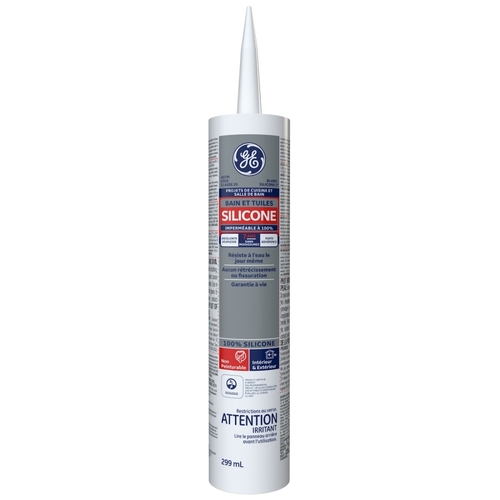 Silicone I SE1182 Tub and Tile Sealant, White, 10.1 oz