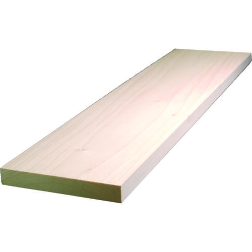 Hardwood Board, 4 ft L Nominal, 6 in W Nominal, 1 in Thick Nominal