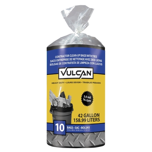 Vulcan FG-03812-06 10CT TBUSHEL 3M CONTRACTOR BAG 10CT Black - pack of 10