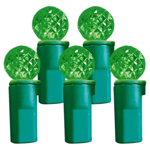 Light Set, 4.8 W, 70-Lamp, LED Lamp, Green Lamp, 25,000 hr Average Life - pack of 12